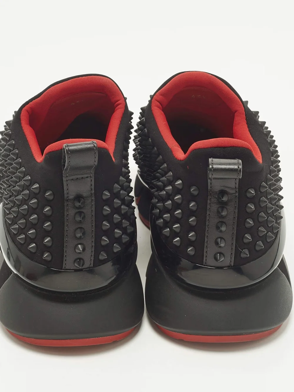Christian Louboutin Studded Spike Slip-On Neoprene Sock Sneakers 9.5-10